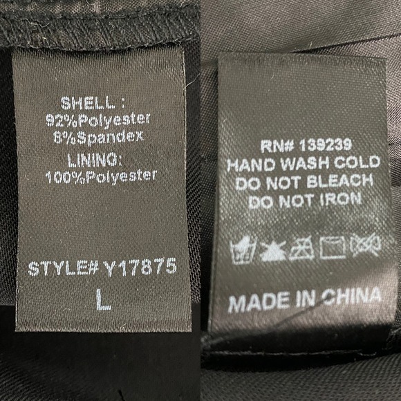 Do + Be Collection Pants Large Black Gold Buttons Pockets Stretch Cuffed New - Picture 6 of 13